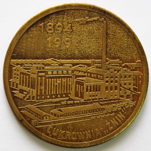 Medal 100 lat Cukrowni Żnin